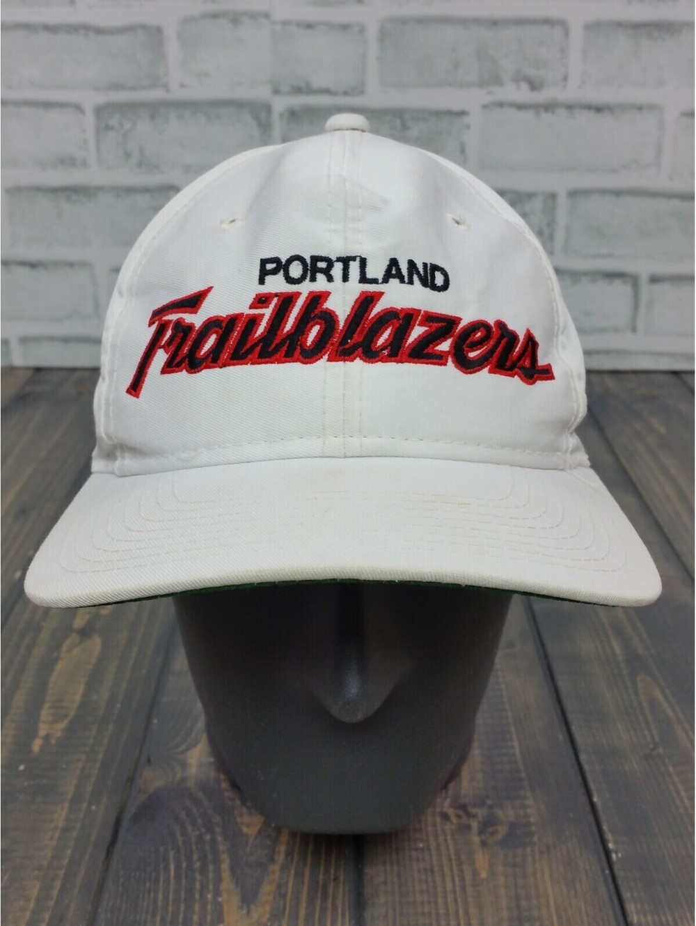 VTG Portland Trail Blazers Sports Specialties Script The Twill Snapback Cap Hat